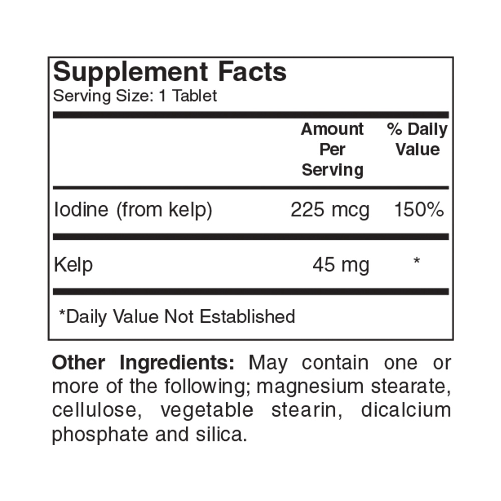 super Kelp iodine 4wellness