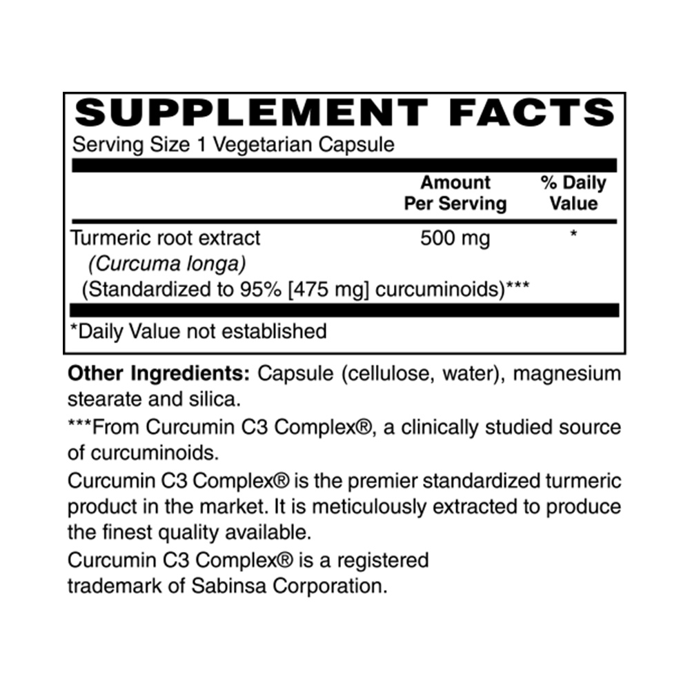 Turmeric Extract 500mg » 4 Wellness Nutrition