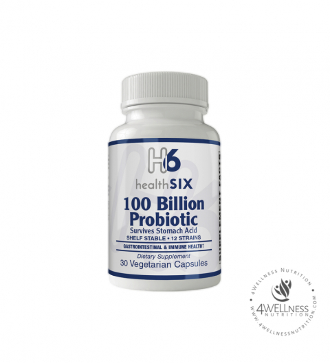 4 wellness 100 Billion Probiotic health six