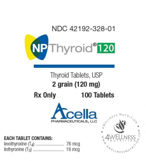 NP-Thyroid-label-Acella-Labs-4wellness-120mg Nature Throid