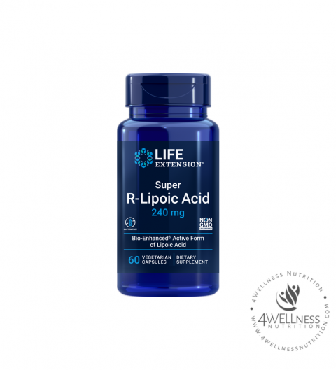 Super R-Lipoic Acid, 240 mg, 60 vegetarian capsules 4wellness